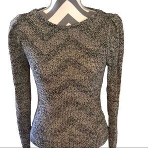 Frenchi XS Loose Knit Sweater Grey and Black